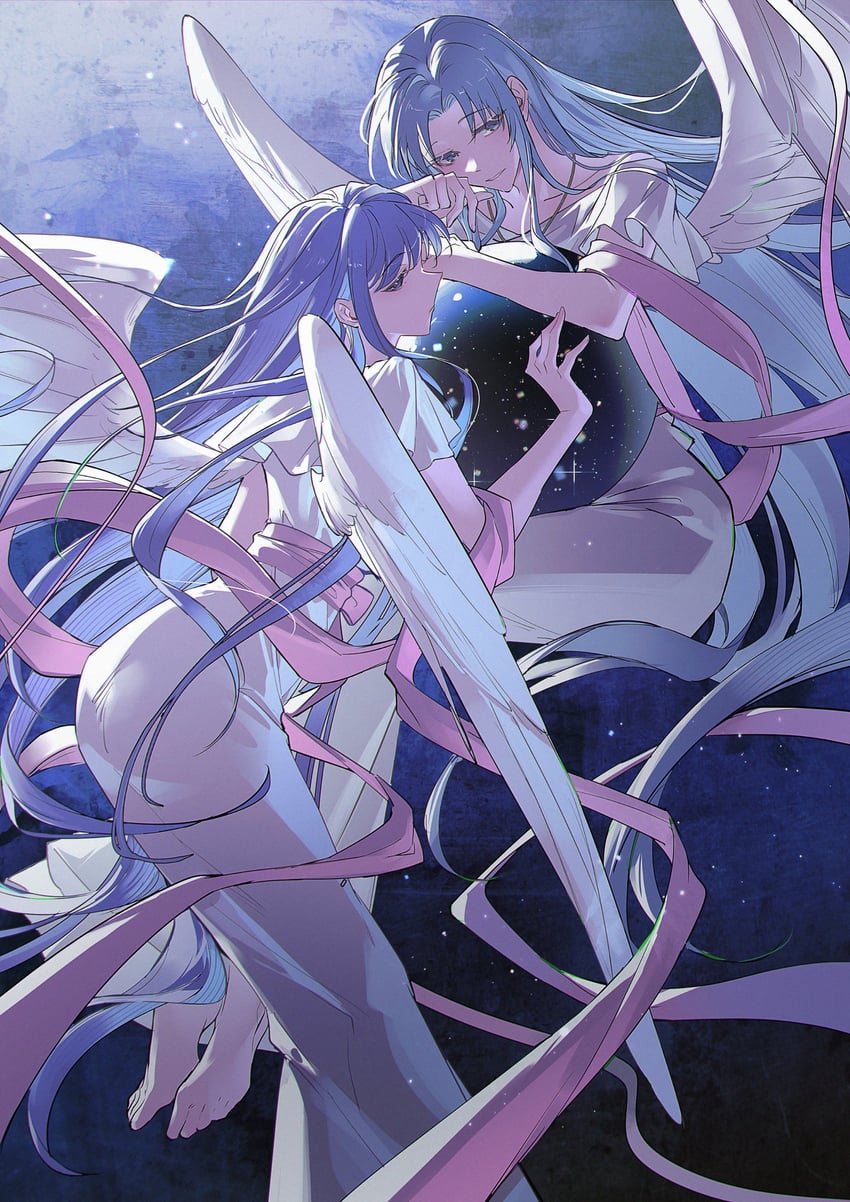feena and reah (ys and 2 more) drawn by eien_galaxy_ko