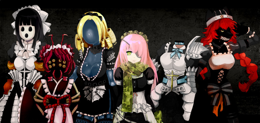 entoma vasilissa zeta, narberal gamma, lupusregina beta, cz2128 delta, solution epsilon, and 1 more (overlord) drawn by matamata