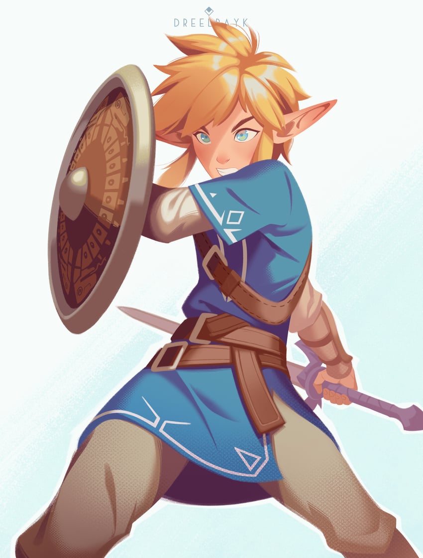 link (the legend of zelda and 1 more) drawn by valerio_buonfantino