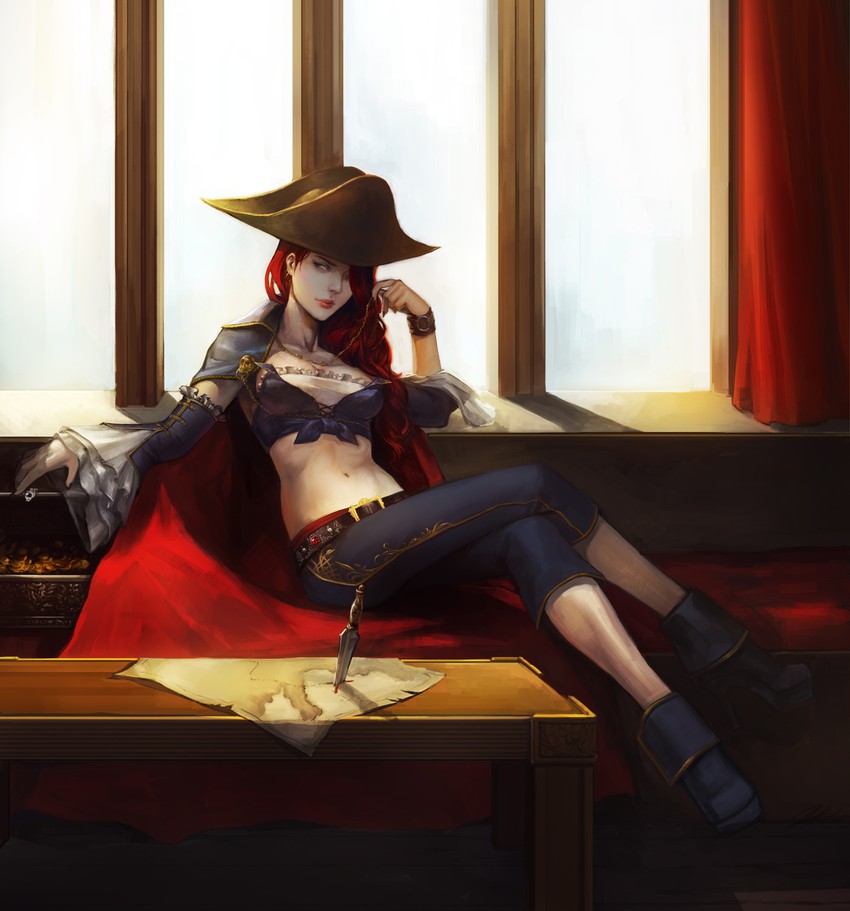 miss fortune (league of legends) drawn by noa_ikeda