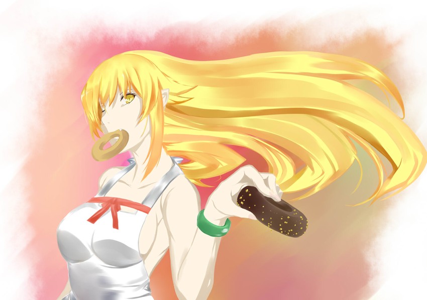 oshino shinobu (monogatari and 1 more) drawn by maki_ikazuya