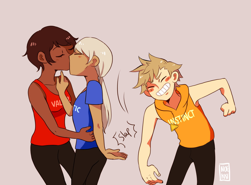 spark, candela, and blanche (pokemon and 1 more) drawn by noekki