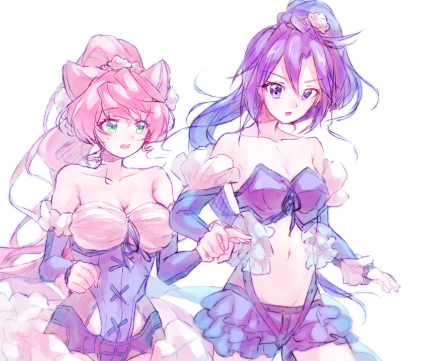 kazanari tsubasa and maria cadenzavna eve (senki zesshou symphogear) drawn by noromame