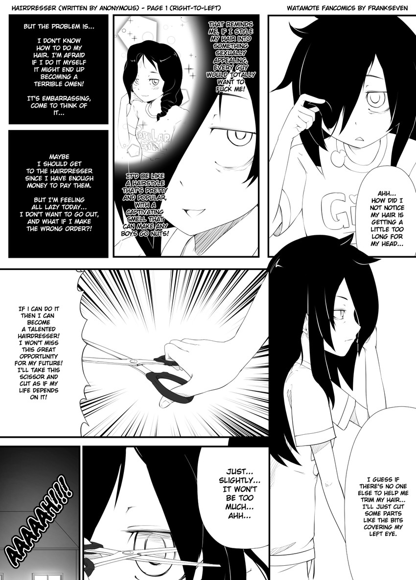 kuroki tomoko (watashi ga motenai no wa dou kangaetemo omaera ga warui!) drawn by frankseven