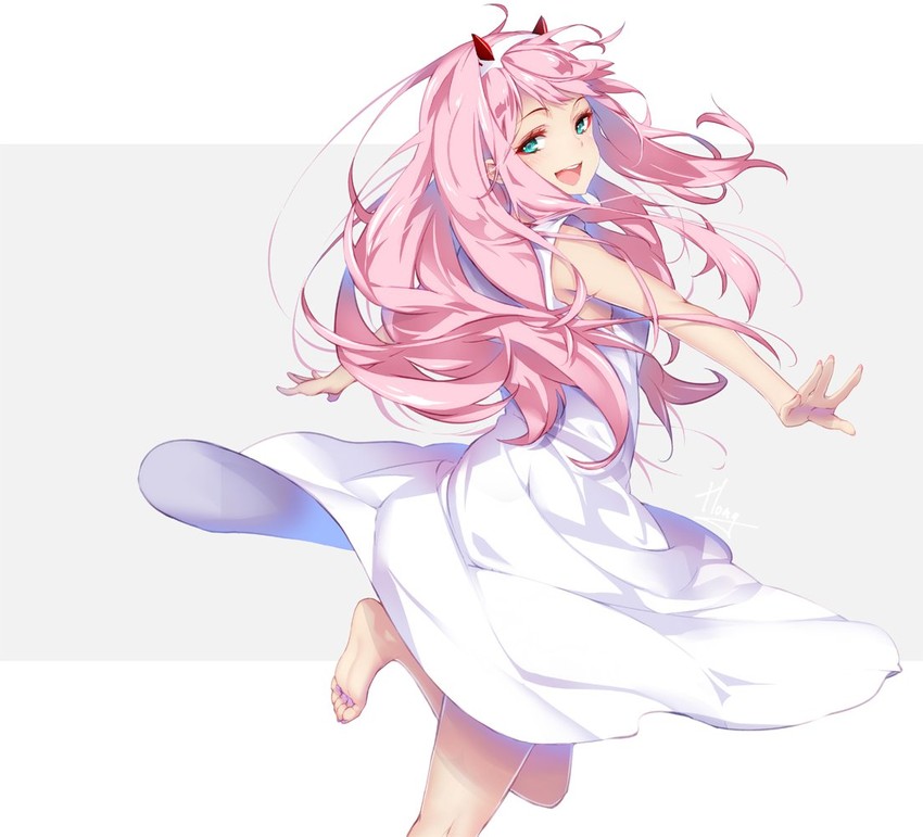 zero two (darling in the franxx) drawn by hong_(white_spider)
