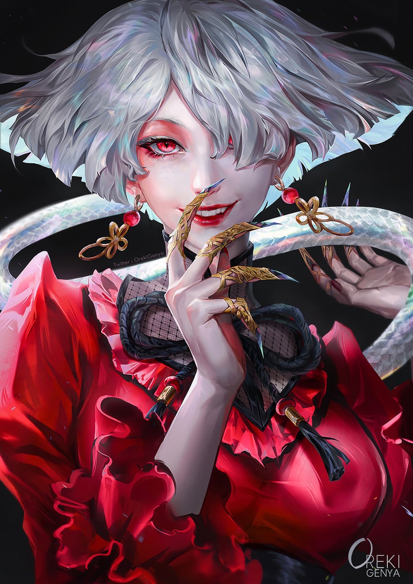 a.k.i. (street fighter and 1 more) drawn by oreki_genya
