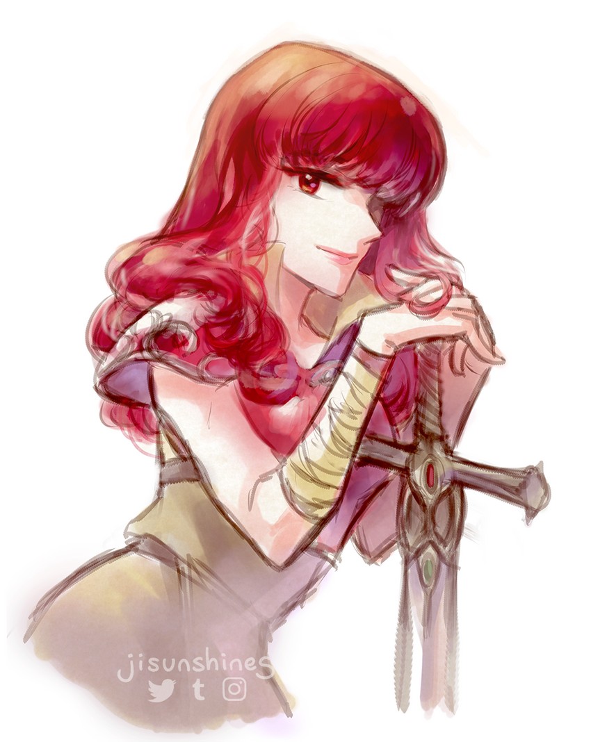 celica (fire emblem and 3 more) drawn by liefe