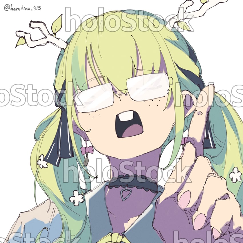ceres fauna (hololive and 2 more) drawn by harutimu