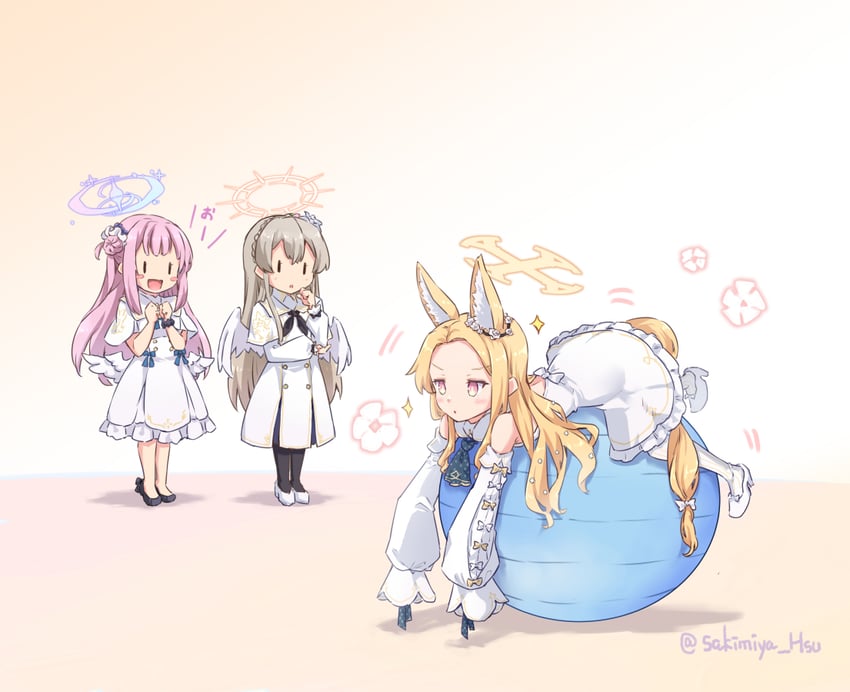 mika, seia, and nagisa (blue archive) drawn by sakimiya_(inschool)