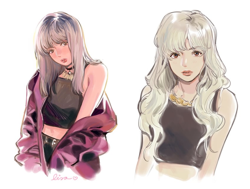 lisa (real life and 1 more) drawn by ngop