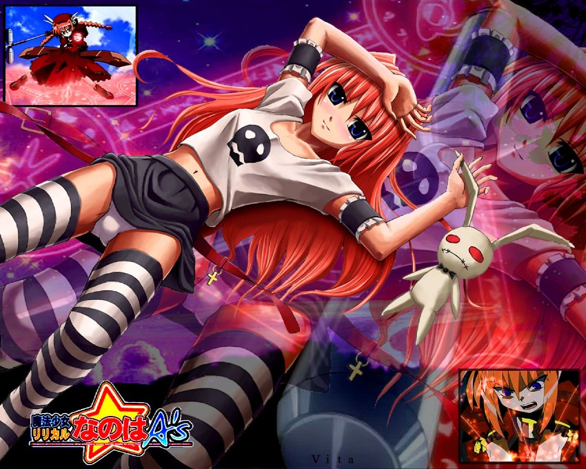 vita and noroi usagi (lyrical nanoha and 2 more)