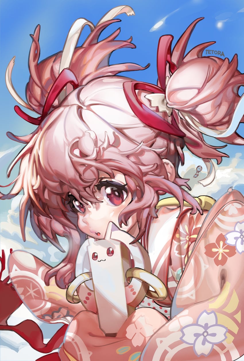 kaname madoka (mahou shoujo madoka magica and 1 more) drawn by 666666ttr