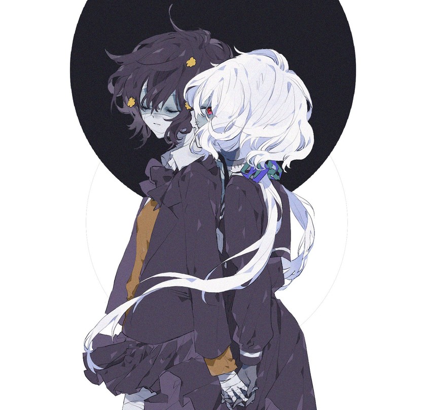 konno junko and mizuno ai (zombie land saga) drawn by azusa_(rikuriku)