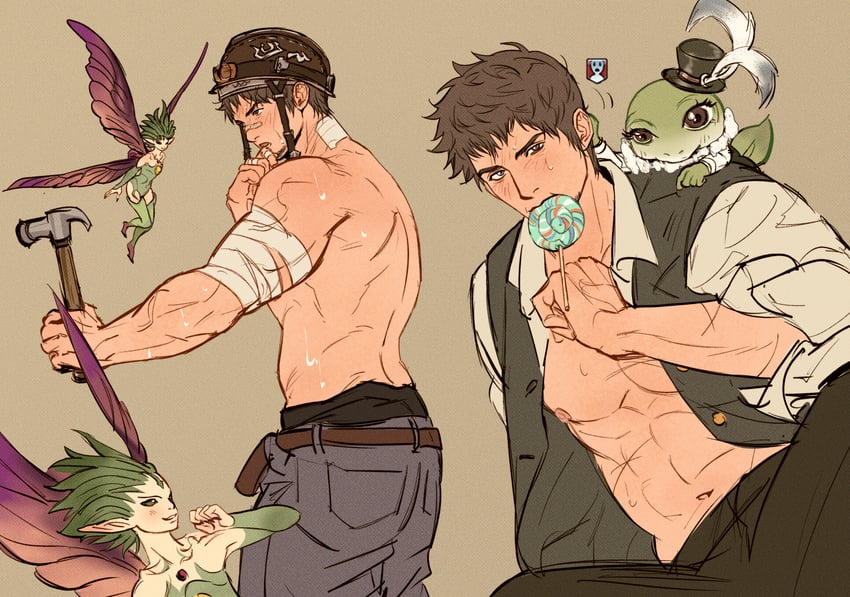 ardbert hylfyst (final fantasy and 1 more) drawn by doong_24