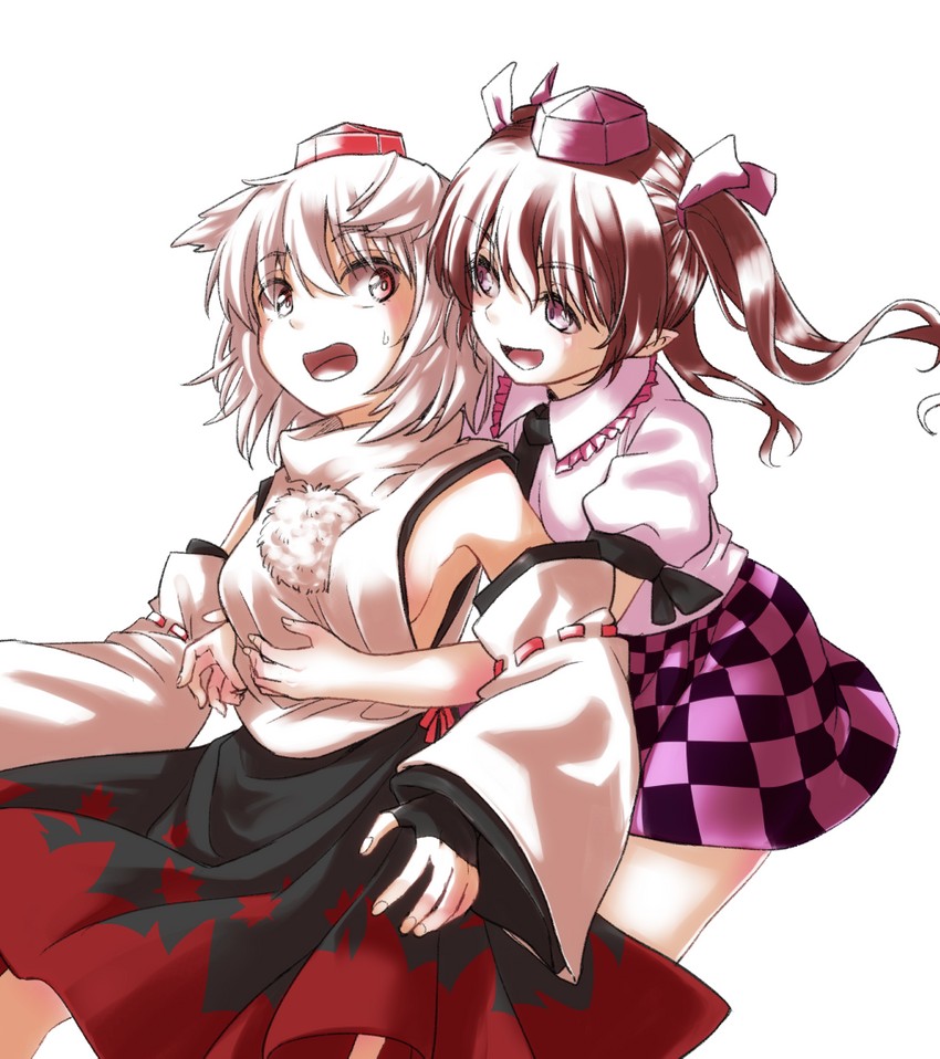 inubashiri momiji and himekaidou hatate (touhou) drawn by naegi_(naegidokoro)