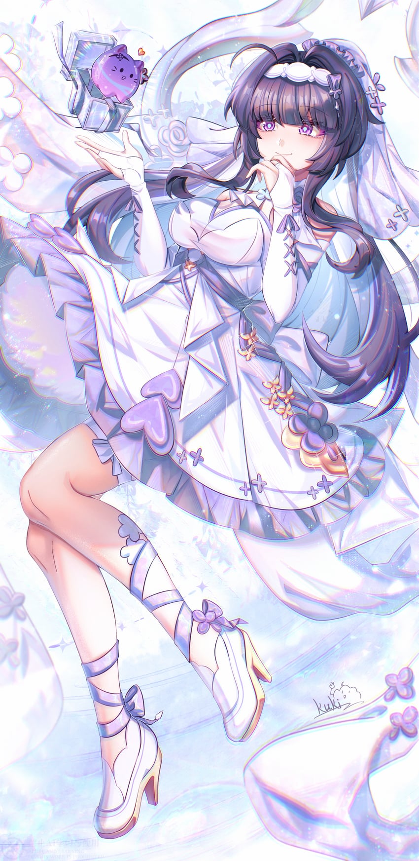 raiden mei (honkai and 1 more) drawn by cutescookie