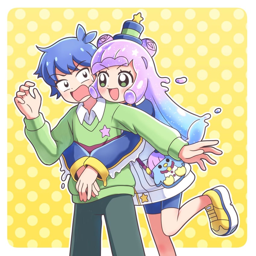 puniru and kawaii kotarou (puniru wa kawaii slime) drawn by kato-shun