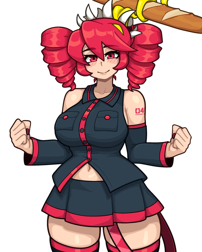 kasane teto and filia (utau and 1 more) drawn by muds