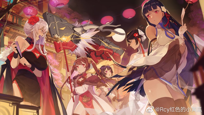 takao, graf zeppelin, ping hai, ning hai, and yat sen (azur lane) drawn by red_cucumber