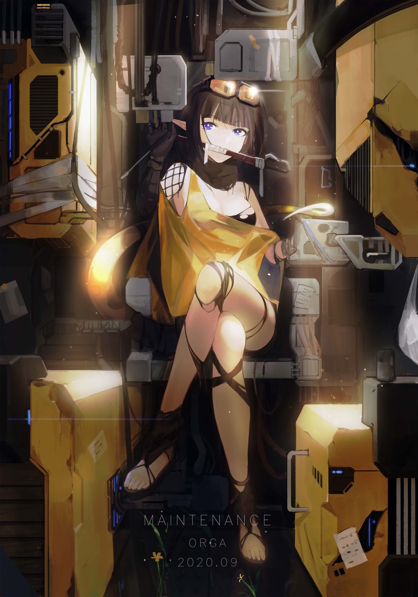 eunectes and big ugly (arknights) drawn by orga_(orgacl)