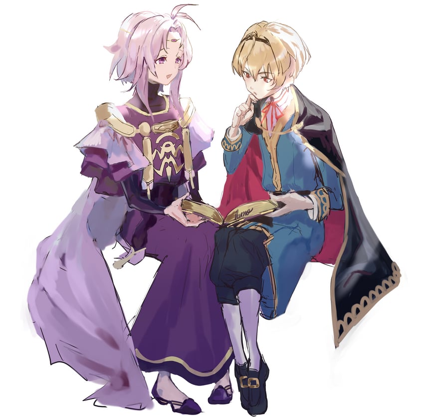 leo and lyon (fire emblem and 3 more) drawn by nanashi_kuno