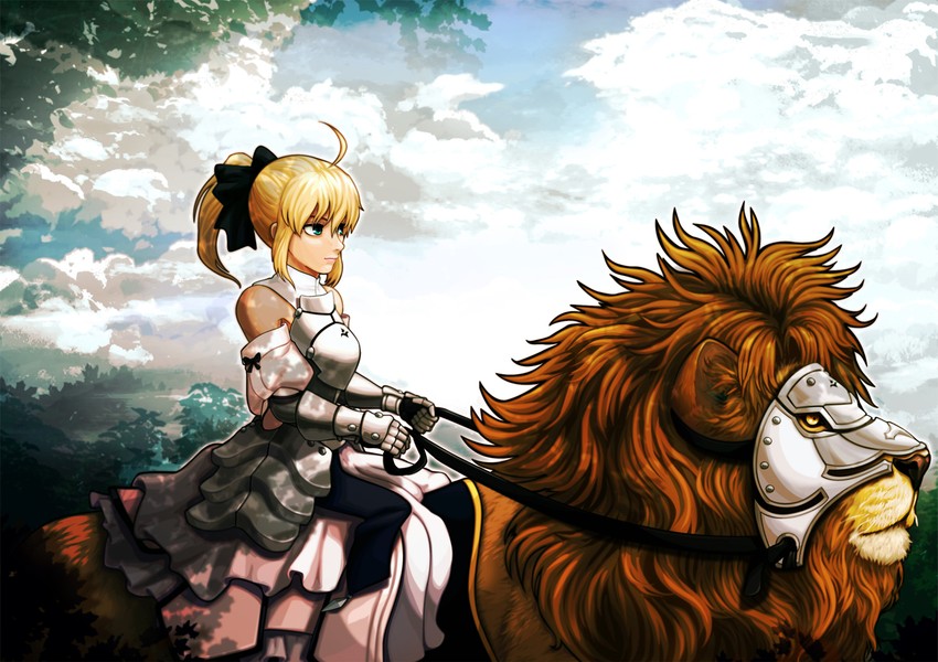 artoria pendragon and saber lily (fate and 2 more) drawn by cielociel