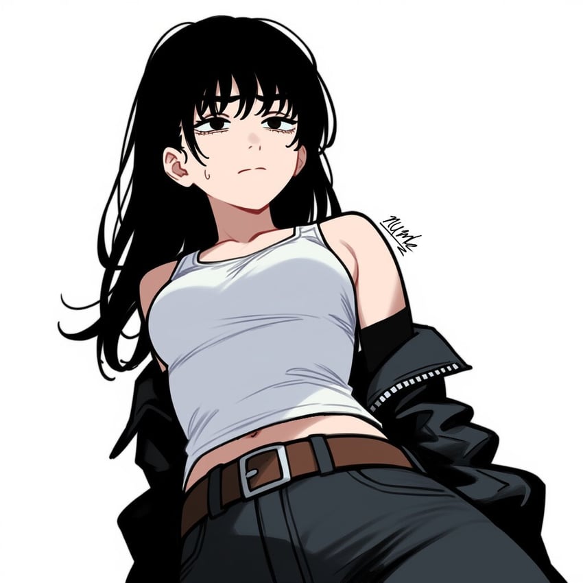 mitaka asa (chainsaw man) drawn by thenumbnin