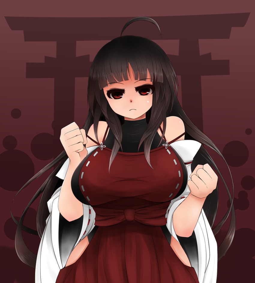 sendai hakurei no miko (original and 2 more) drawn by arano_oki