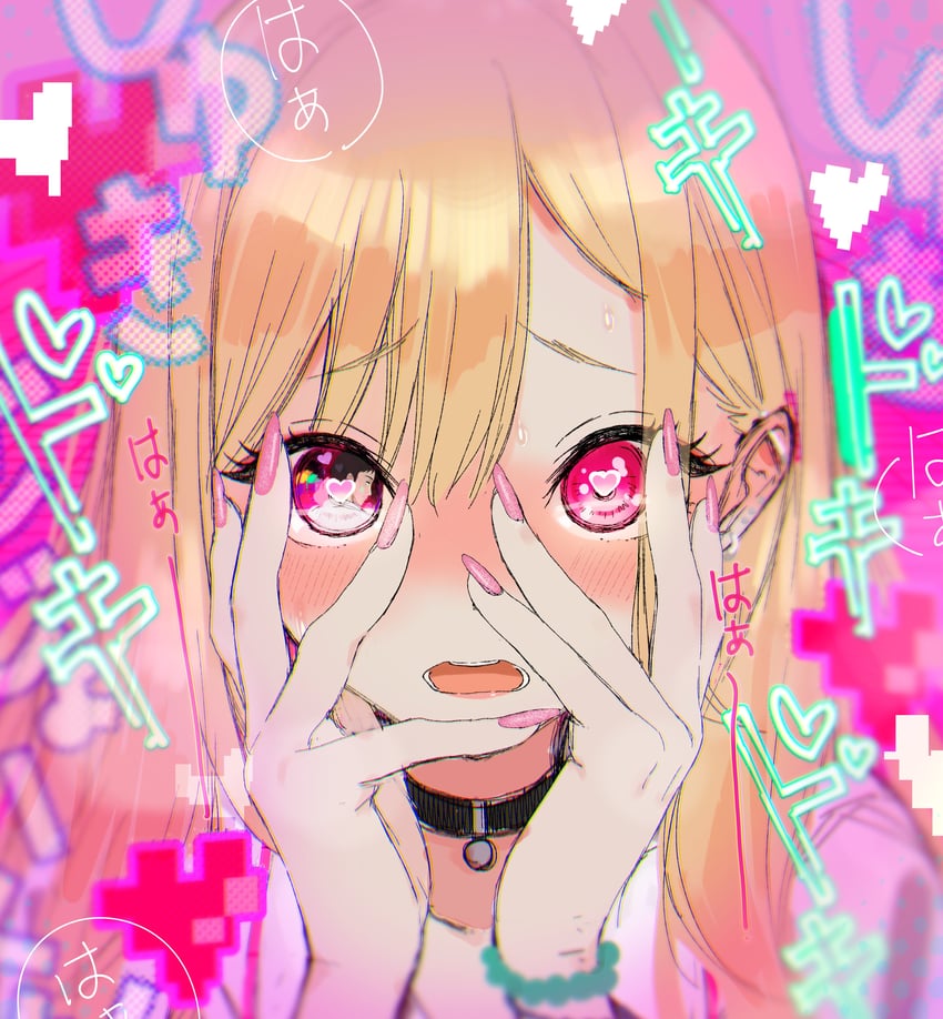 kitagawa marin and gojou wakana (sono bisque doll wa koi wo suru) drawn by sakuma_shiki