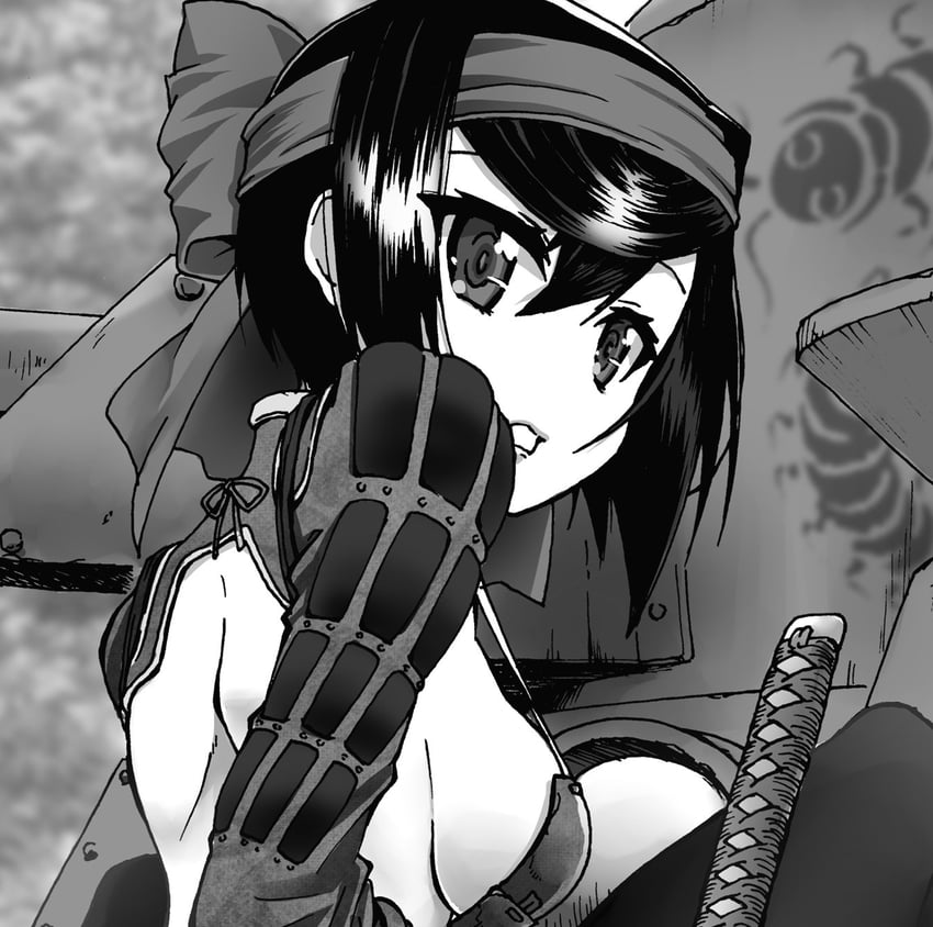 tsuruki shizuka (girls und panzer and 1 more) drawn by fujimaru_arikui