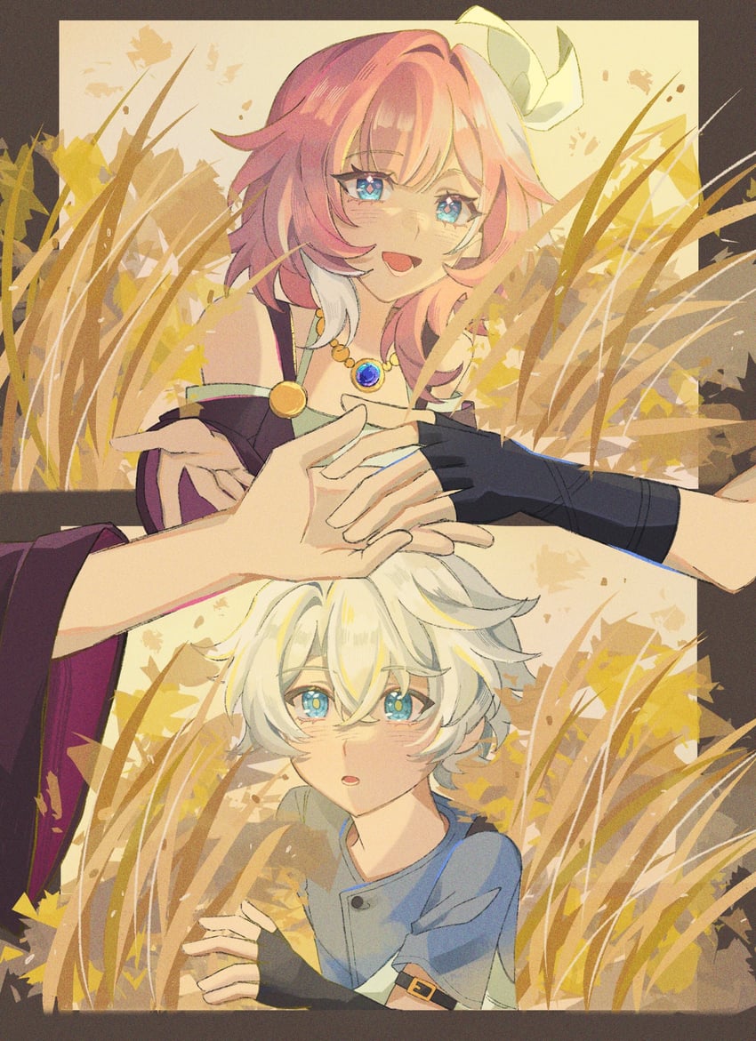 cyrene and phainon (honkai and 1 more) drawn by umochinno37067