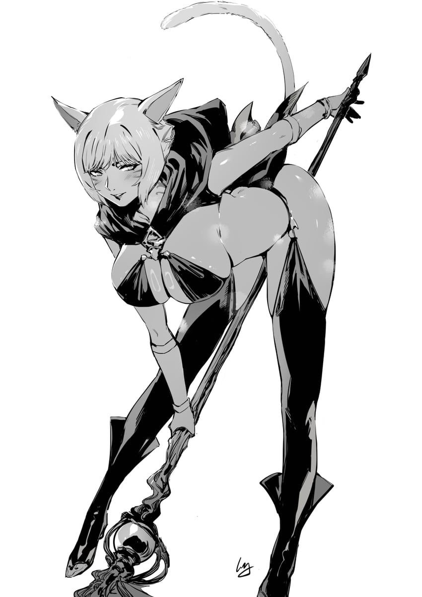 y'shtola rhul (final fantasy and 1 more) drawn by club3