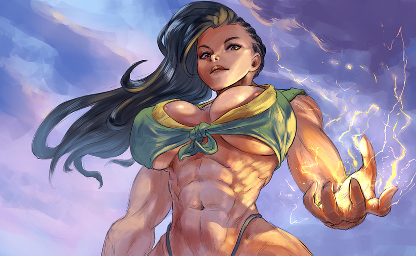 laura matsuda (street fighter and 1 more) drawn by cutesexyrobutts