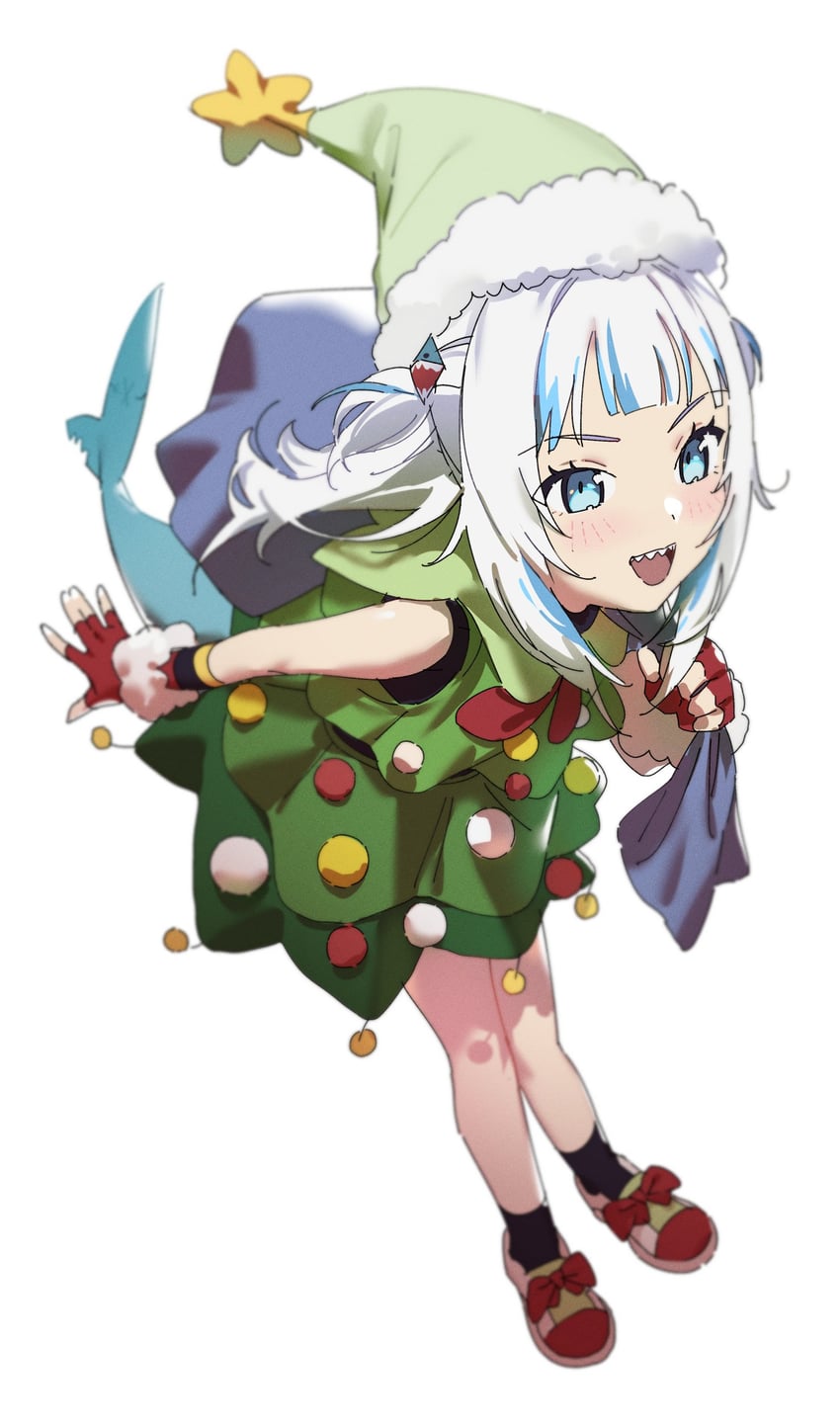 gawr gura (hololive and 1 more) drawn by ndrph