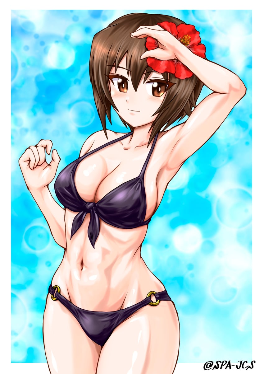 nishizumi maho (girls und panzer) drawn by nspa_(spa-jcs)
