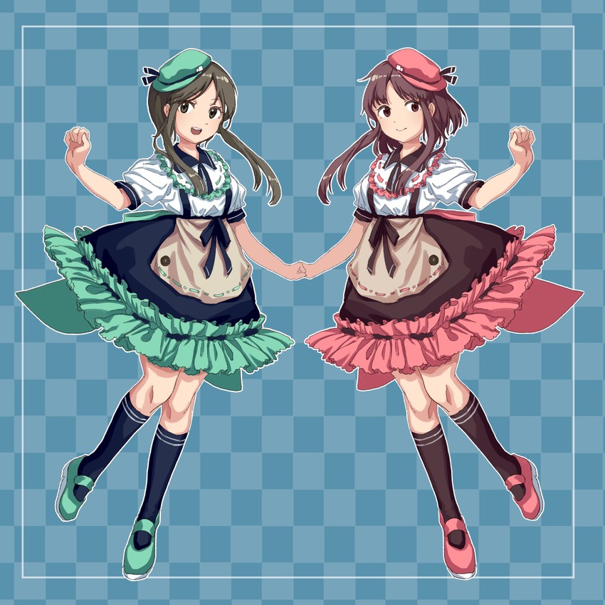 nishida satono and teireida mai (touhou) drawn by furahata_gen
