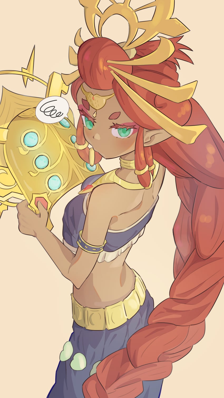 riju (the legend of zelda and 1 more) drawn by mearumie