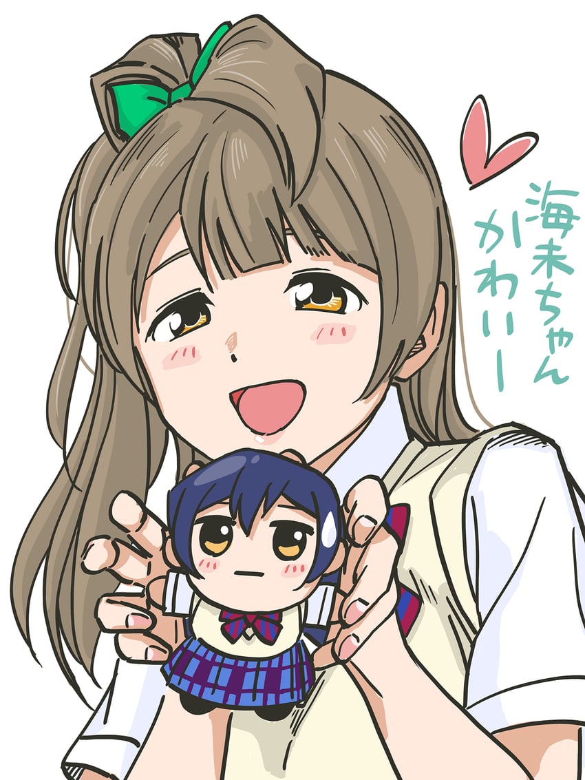 sonoda umi and minami kotori (love live! and 1 more) drawn by taira_yy