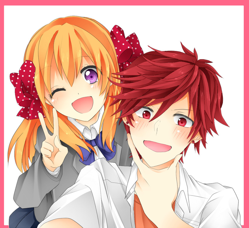 sakura chiyo and mikoshiba mikoto (gekkan shoujo nozaki-kun) drawn by maki65