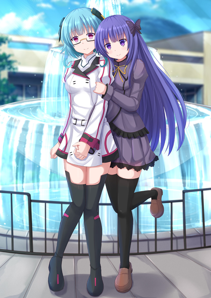 sarashiki kanzashi and restia ashdoll (infinite stratos and 1 more) drawn by kazenokaze