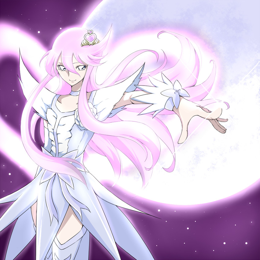 tsukikage yuri and cure moonlight (precure and 1 more) drawn by tsukikage_oyama