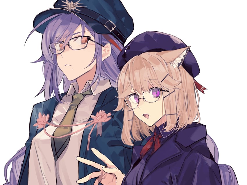 utage and akafuyu (arknights) drawn by shouganaigame
