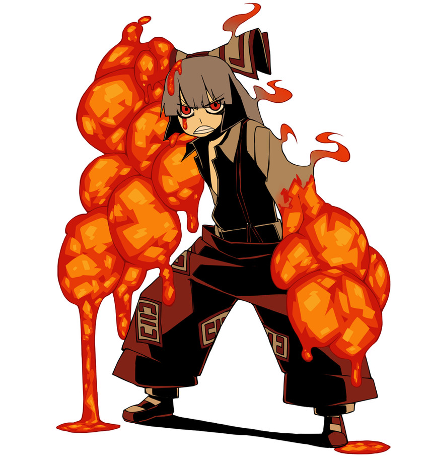 fujiwara no mokou and sakazuki (touhou and 1 more) drawn by yaza
