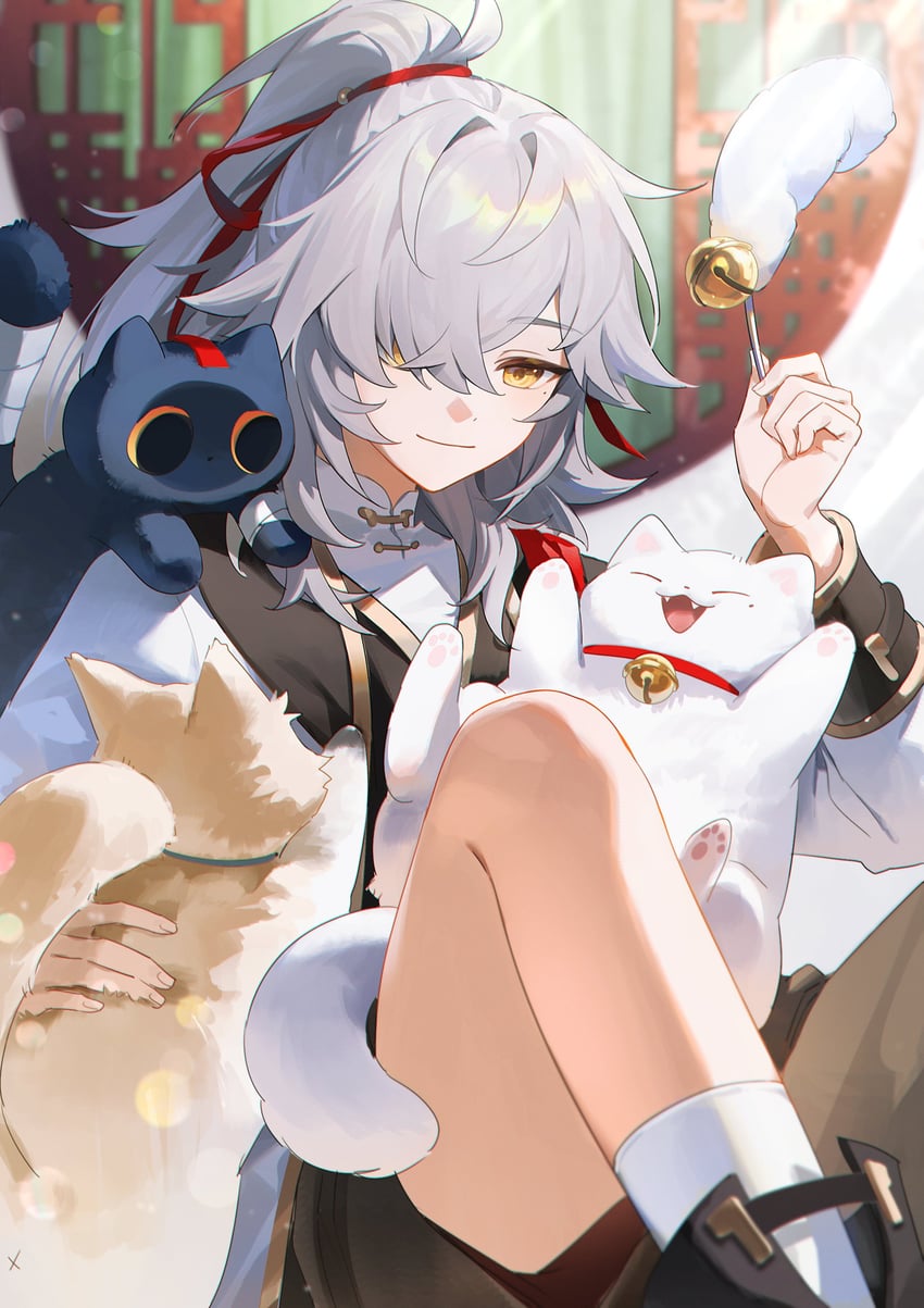 jing yuan (honkai and 1 more) drawn by muksal