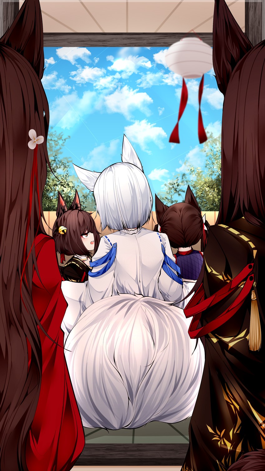 kaga, akagi, amagi, amagi-chan, and akagi-chan (azur lane) drawn by samip