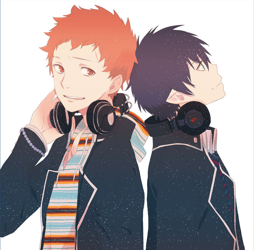 okumura rin and shima renzou (ao no exorcist) drawn by okazaki_oka