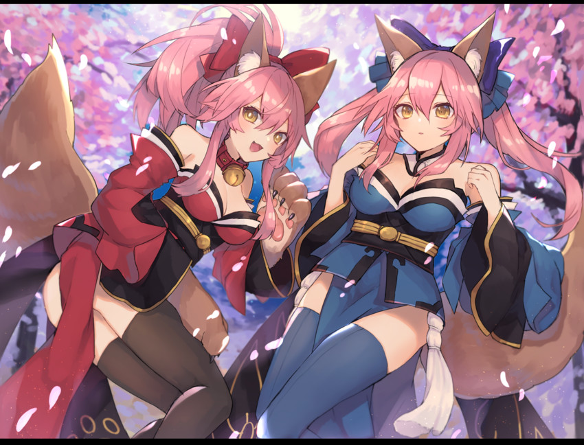 tamamo, tamamo no mae, and tamamo cat (fate and 2 more) drawn by coyucom