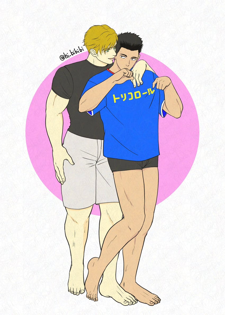ao isami and lewis smith (yuuki bakuhatsu bang bravern) drawn by hi_bibibi