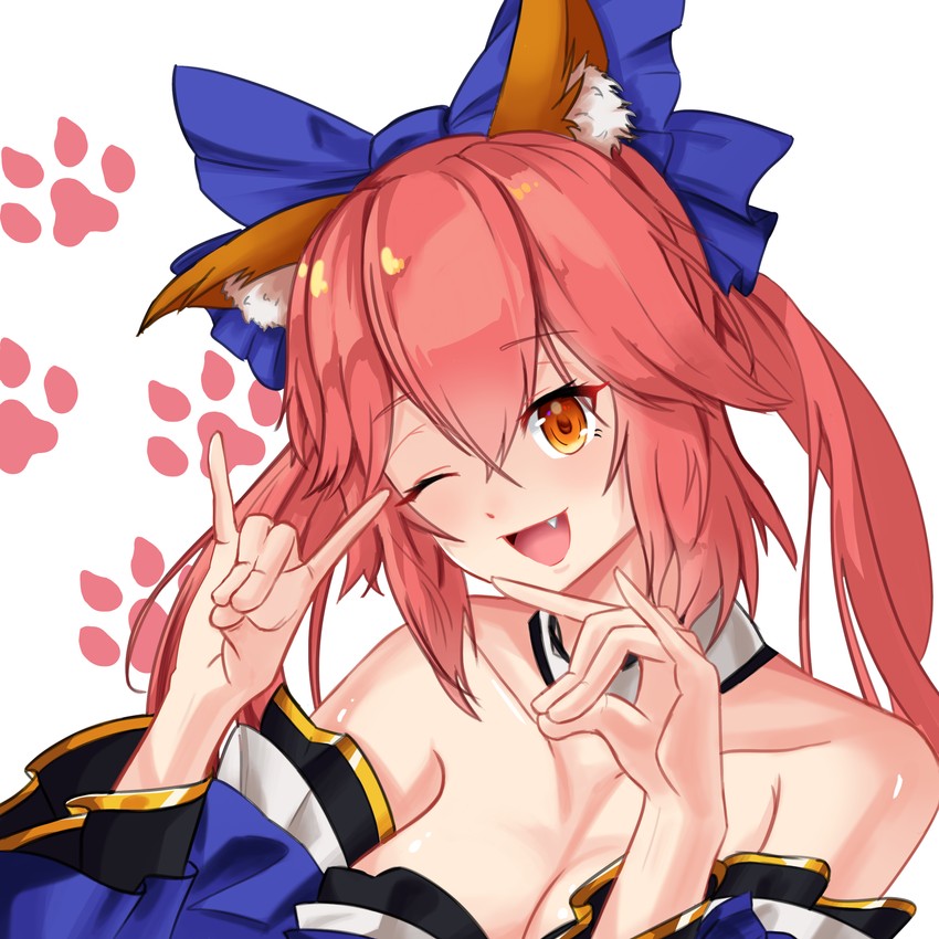 tamamo and tamamo no mae (fate and 3 more) drawn by citrus_(codebs1004)