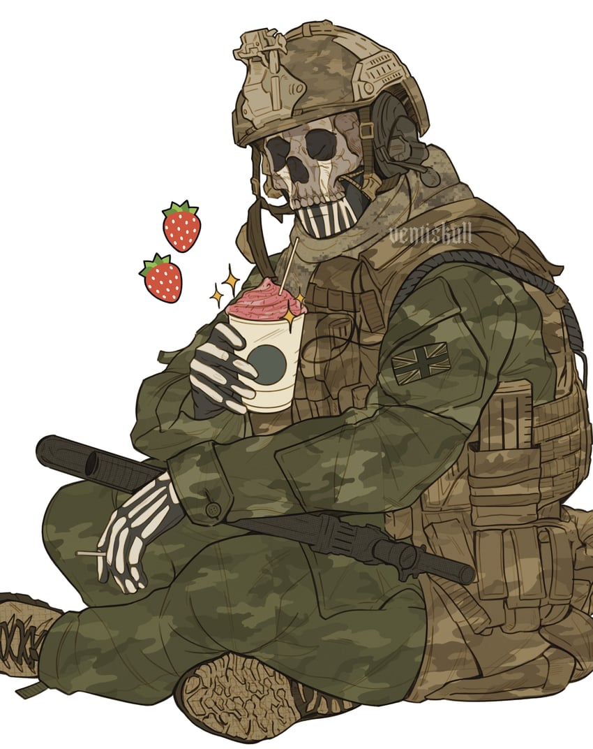 ghost (call of duty and 1 more) drawn by ives_navarro